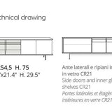 BRERA VETRO SIDEBOARD