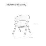 ROCHER DINING CHAIR