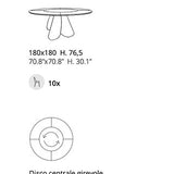 VELIERO ROUND DINING TABLE